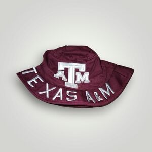 Adidas Kid's youth S/M NCAA TEXAS A&M UNIVERSITY AGGIES Maroon Bucket Hat